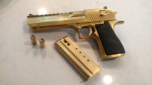 Gold Desert Eagle Pistol