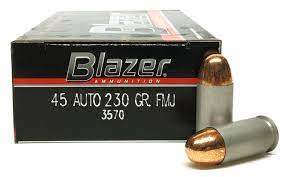 1000 Rounds of 45 ACP Ammo by Blazer