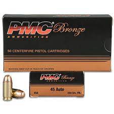 1000 Rounds of 45 ACP Ammo by PMC