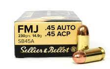 1000 Rounds of 45 ACP Ammo by Sellier & Bellot
